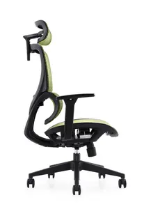 JNS-102 nouveau Design moderne Foshan chaise en maille ergonomique réglable à dossier haut avec appui-tête 3D passé BIFMA
