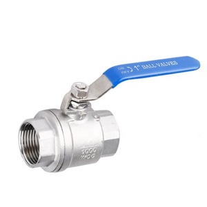 Thép không gỉ 304 316 Hướng dẫn sử dụng nữ ren 3 inch BSP bspt NPT Dn15-Dn100 2 mảnh 2 PC 2 PC hai mảnh SS bóng van - Product Image 1