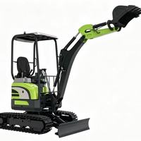 Excavator Mini Crawler ZE36GU dengan Kapasitas Bucket 0.1m3, Kecepatan Perjalanan 4.2km/jam, Kekuatan Gali 31.5kN untuk Lokasi Sempit, Harga Terbaik