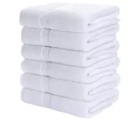 Custom Egyptian Cotton Bath Towel Set, 100% Organic, White