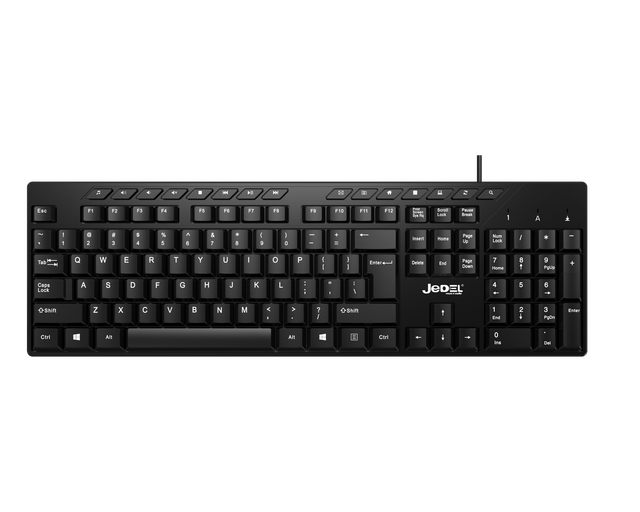 Jedel New Multimedia USB Wired Standard Keyboard for Office Use Factory Wholesale Cheap Price Desktop Computer Keyboard