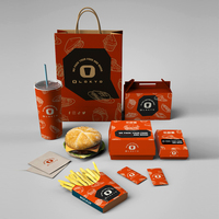 Cajas de Papel LOKYO para Papas Fritas y Alitas de Pollo para Llevar, Diseño Personalizado para Comida Rápida y Pollo Frito