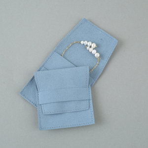 Wholesale Custom Logo Microfiber Jewelry <b>Envelope</b> Bag Portable Square Flap Pouch for Fine Jewelry Storage - Product Image 6