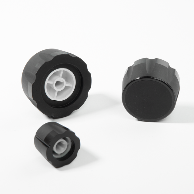 Customizable CNC  D-Shaft Knobs Plastic-Metal Composite with Scale Lines and Ergonomic