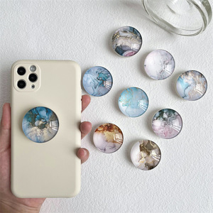 Marble Pattern ABS <b>Universal</b> 360 Rotation Foldable Adhesive Mount Phone Holder <b>Socket</b> Phone Grip for IPhone - Product Image 4
