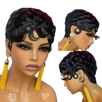 Perruques pour femmes en dentelle, style afro bouclé crépu africain, style brésilien, volumineuses et douces, base en soie, fibre haute température, en stock
