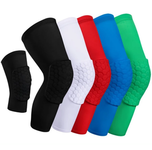 Genouillères de protection anti-collision en nid d'abeille avec logo personnalisé OEM, genouillères de football, genouillères de basketball, manchon de soutien du genou - Product Image 1