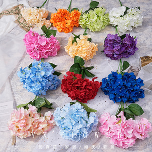 ช่อดอกไฮเดรนเยียประดิษฐ์ ยี่ซวน 5 หัว สำหรับตกแต่งงานแต่งงานและบ้าน - Product Image 1