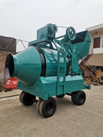 Mezcladora de Concreto Portátil Personalizada con Motor Diésel de 500L y 5.5KW, Alta Eficiencia, 10-14M3/H, Descarga Automática, Marca SG, 1 Año de Garantía
