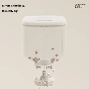 Meoof Экологически чистая автоматическая кормушка для кошек и собак, рассчитанный на количественный пульт дистанционного управления, твердый пластиковый Интеллектуальный питомец с батарейным питанием - Product Image 2