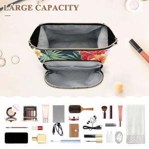 Trending Products 2024 New Arrivals Hawaiian Market Custom Design Travel Toiletry Bag Cosmetic Pouch Makeup Bags for Lady - Product Image 4