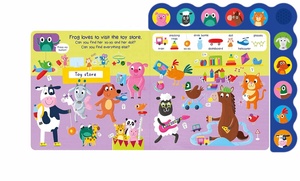 Livre sonore Wacky Farm : Cherchez les animaux, les objets, les véhicules et plus encore – Livre sonore à 10 boutons avec 3 sons uniques - Product Image 4