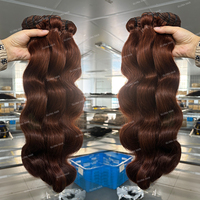 Lots de Cheveux Humains Bouclés Ondulés Double Drawn en Gros, Cheveux Indiens Vierges Bruts Alignés dans le Sens de la Cuticule, Extensions de Tissage de Cheveux