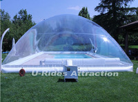 Vente en Gros de Couverture de Piscine Gonflable Transparente Personnalisée, Dôme de Piscine Gonflable