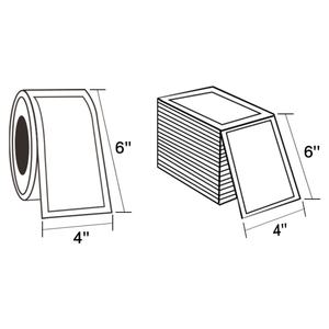 Etiquetas Adhesivas Personalizadas al por Mayor de Fábrica, Etiquetas de Envío Resistentes al Agua 4x6, Etiquetas Térmicas Autoadhesivas en Forma de Abanico - Product Image 3