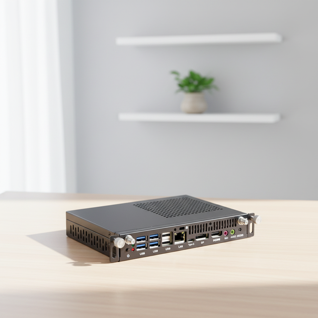 INYUDA Compact M13U OPS Module Intel I7-1360P Quad-Core Iris Xe Graphics 256GB M.2 8GB RAM DP Panel PC Digital Signage Display