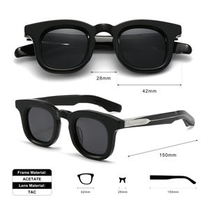 <span class=keywords><strong>Occhiali</strong></span> <span class=keywords><strong>da</strong></span> <span class=keywords><strong>sole</strong></span> in acetato 2025 <span class=keywords><strong>Vintage</strong></span> lusso con lenti TAC di alta qualità firmato Logo personalizzato di lusso spesse <span class=keywords><strong>occhiali</strong></span> <span class=keywords><strong>da</strong></span> <span class=keywords><strong>sole</strong></span> in acetato donne uomini - Product Image 5