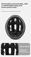 Casque de vélo de route unisexe homologué CE avec lentille magnétique, double coque, léger et respirant