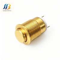 Interrupteur à bouton-poussoir métallique momentané étanche IP67/IP65 de 12 mm, 2A, marche/arrêt électrique, pour usage industriel et domestique – Vente chaude