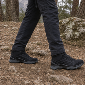 Lightweight Outdoor Tactical Hiking Boots Mesh Upper Shock Absorb Triple Density Outsole Protective Ankle Walking Footwear - Product Image 3
