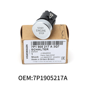 Botón de Encendido/Apagado del Motor 7P1905217AB para Volkswagen Touareg, Sistema de Arranque sin Llave, Cableado, Material ABS - Product Image 2