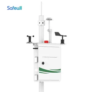 Safewill Sistema de Monitoramento de poeira Monitoramento Ambiental AQMS Estação Meteorológica Ambient para PM2.5 PM10 TSP