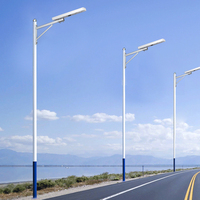 Lampe solaire LED intelligente tout-en-un pour extérieur, étanche, avec détecteur de mouvement, variateur d'intensité automatique, pour route et jardin, avec télécommande