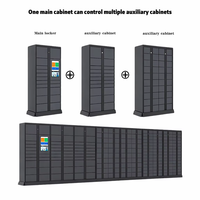 Casier de rangement intelligent à écran tactile en acier inoxydable, armoire à colis en libre-service pour les lieux publics, hôpitaux, piscines
