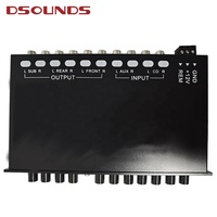 Égaliseur 7 bandes MT-X708, égaliseur graphique complet, 6 sorties, crossover passif, égaliseur paramétrique 7 bandes pour amplificateur audio de voiture