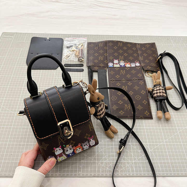 DIY Backpack Purse Bag Satchel Sewing Making Kit PU Leather