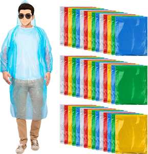 Portable Disposable Foldable for Raincoats for <b>Men</b> Women Hiking Waterproof PE Plastic Free Sample 5000 Pcs - Product Image 1