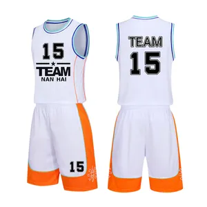 custom design sportswear plain authentic basketball team jerseys short sets