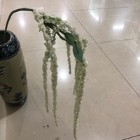 Guirlande artificielle haut de gamme PPS à 8 branches de 115 cm pour décoration de mariage, maison et jardin