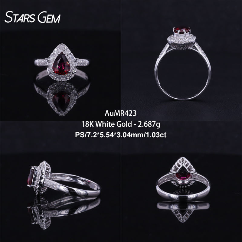 18K White Gold-AuMR423