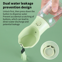 Distributeur d'eau et de nourriture pour chien et chat 2 en 1, portable, facile à nettoyer, bouteille d'eau pour animaux de compagnie, accessoires pour animaux de compagnie