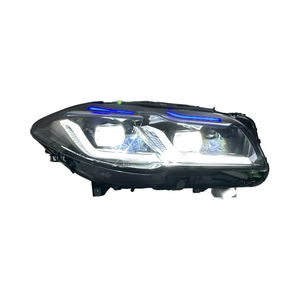 Faros Delanteros SJC para <span class=keywords><strong>BMW</strong></span> Serie 5 <span class=keywords><strong>F10</strong></span> F18 520i 535i 525i M5, Estilo G, Doble DRL, LED Amarillo y Blanco, Modificados, V2, 2011-2017 - Product Image 3