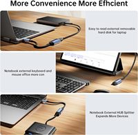Adaptateur USB-C vers USB OTG de marque Biaze, tout neuf, avec alliage d'aluminium et sortie USB femelle pour MacBook Pro/Air iPhone 16 Pro Max/Plus/e/15