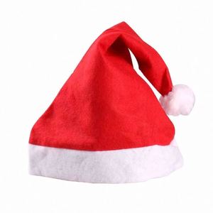 Chapeau <span class=keywords><strong>de</strong></span> Père Noël non tissé <span class=keywords><strong>personnalisé</strong></span> moins cher Casquette <span class=keywords><strong>de</strong></span> Noël en polyester Chapeau <span class=keywords><strong>de</strong></span> Noël en feutre pour la décoration <span class=keywords><strong>de</strong></span> fête <span class=keywords><strong>de</strong></span> Noël - Product Image 1