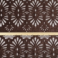 Tissu en dentelle florale respirant et hydrosoluble 100% coton pour vêtements ou robe hawaïenne, tissu en dentelle brodée