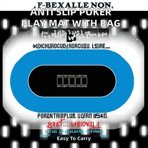 Tapis de jeu de cartes de poker Texas moderne de luxe en caoutchouc naturel portable antidérapant 180*90*0.2cm avec sac de transport <span class=keywords><strong>gratuit</strong></span> pour les jeux de casino - Product Image 2