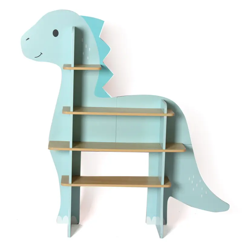 ファッションかわいい子供木製動物恐竜床立っている本棚本棚本棚本棚