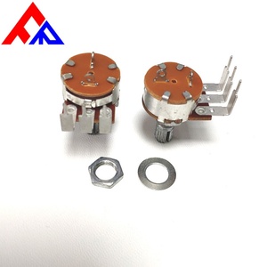 ผู้ผลิตขายส่งโพเทนชิโอมิเตอร์แบบหมุน RK163 แกนโลหะแบบ D-axis ความเสถียรสูง เส้นผ่านศูนย์กลางแกน 6 มม. โพเทนชิโอมิเตอร์คาร์บอน - Product Image 2