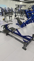 Máquina de remo con barra en T de acero galvanizado Q235 para ejercicio corporal, equipo comercial de musculación de fábrica ROSEN Source
