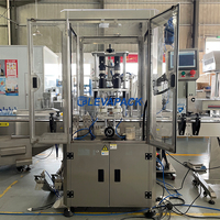 Vente chaude : Machine de capsulage pneumatique à double tête servo pour bouteilles en plastique, verre, métal, poudre protéinée et boîtes de conserve pour animaux de compagnie