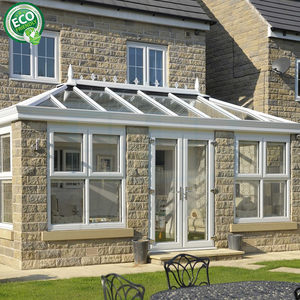 Casa de cristal con marco de aluminio resistente al agua para todas las estaciones, terraza acristalada independiente de estilo chino para aplicaciones al aire libre, triángulo - Product Image 2