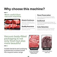 Machine d'emballage sous vide semi-automatique de bureau électrique VSP avec film/feuille pour la conservation des aliments et une utilisation facile