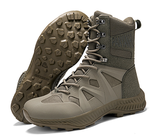 Bottes tactiques DF 304 pour hommes adultes, bottes de désert, noir, vert, kaki, mi-hautes et hautes - Product Image 5