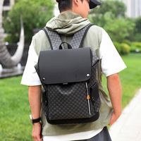 Sac à dos de voyage d'affaires de luxe pour homme en PVC imperméable avec logo personnalisé, idéal pour ordinateur portable, trajets quotidiens, étudiants et collégiens