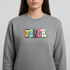 Patchs thermocollants personnalisés en chenille brodée avec lettres, grand format, pour vêtements, vente en gros, pour l'université et les enseignants - Product Image 5