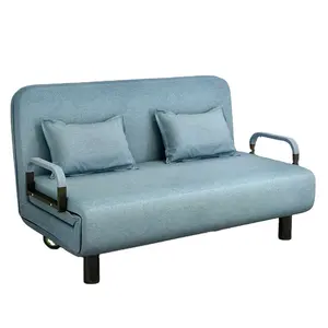New design multifunction modern fabric folding sofa cum bed with storage
